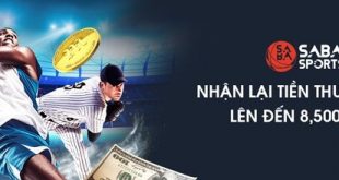 Nhận ưu đãi hoàn tiền tối đa 8% tại Saba Sport M88